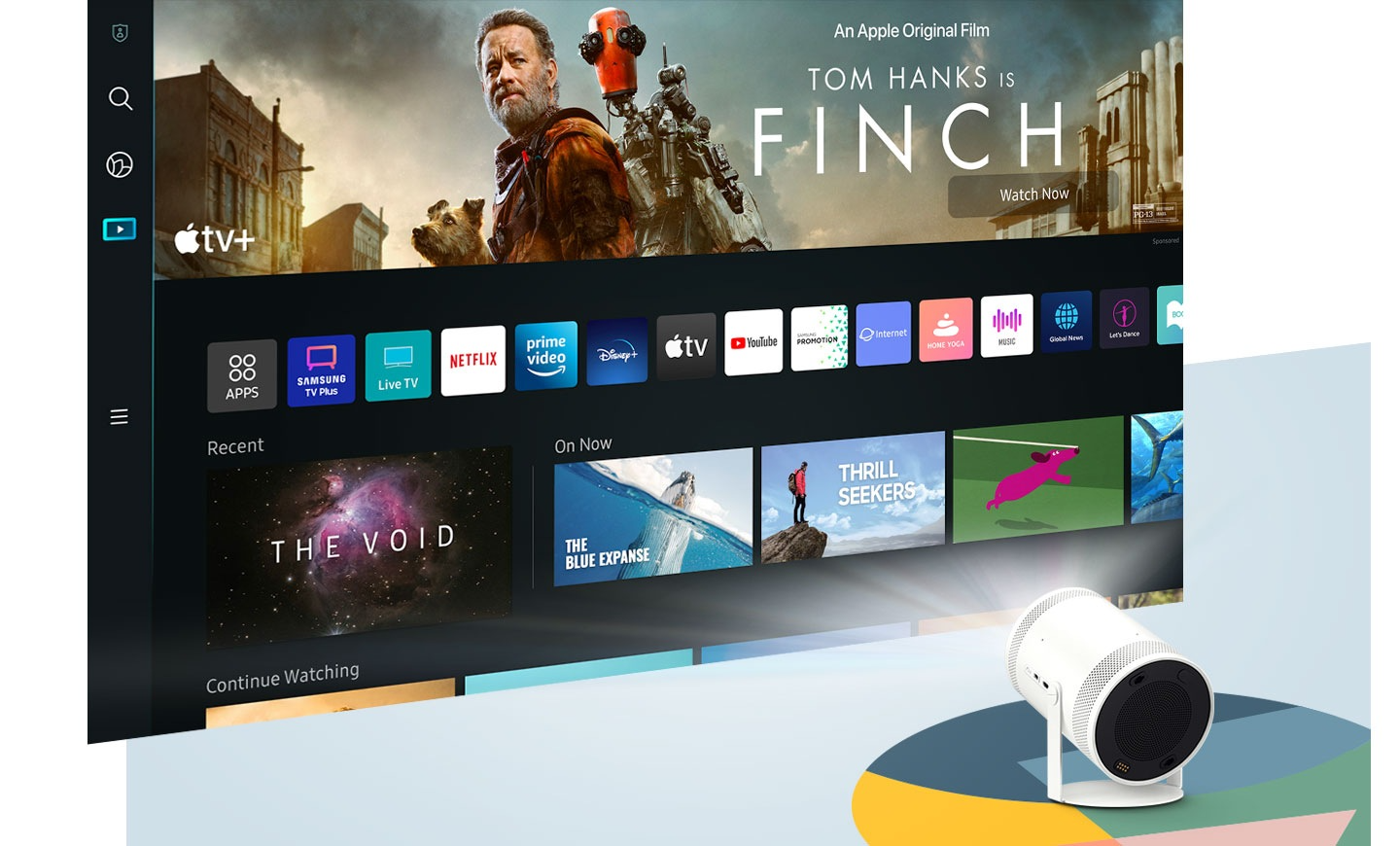 SAMSUNG 30" - 100" The Freestyle FHD HDR Smart Portable Projector